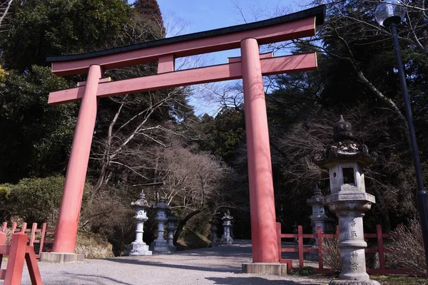 Bir Japon Türbesinin Turistik Cazibesi Katori Jingu Tapınağı Katori Şehri — Stok fotoğraf