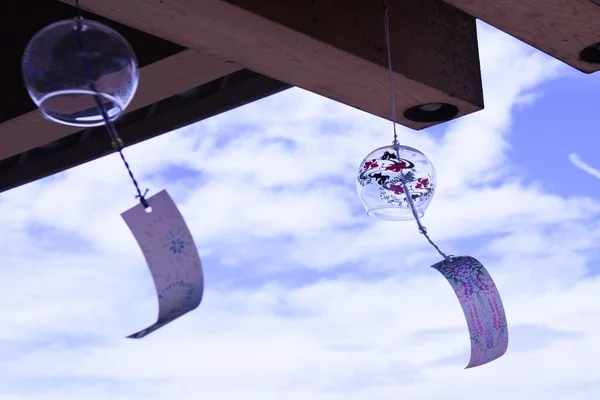 Wind Chimes Called Furin Japan Kind Small Bells Hung Eaves — Photo