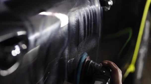 Deteyling Carro Pintura Polimento Brilho Restauração — Vídeo de Stock