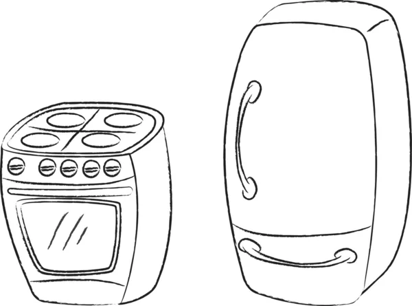 Векторная бытовая техника — стоковый вектор