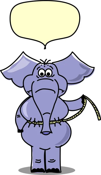 大象的重量 — 图库矢量图片