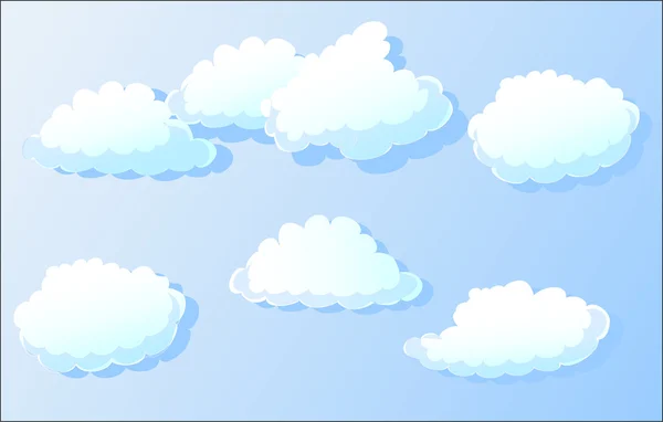 Nubes vectoriales — Vector de stock