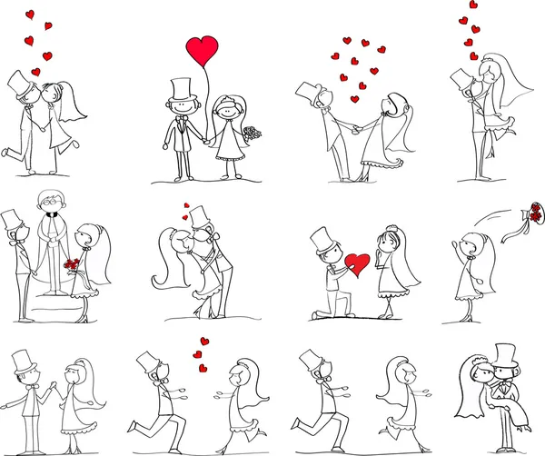 Love story sketch Vector Art Stock Images | Depositphotos