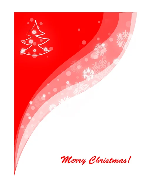 Fondo rojo feliz navidad — Vector de stock