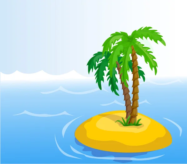 Palmeras tropicales vectoriales — Vector de stock