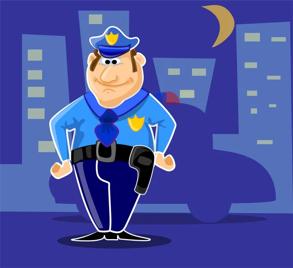 Zabawa policji straży miasta — Wektor stockowy