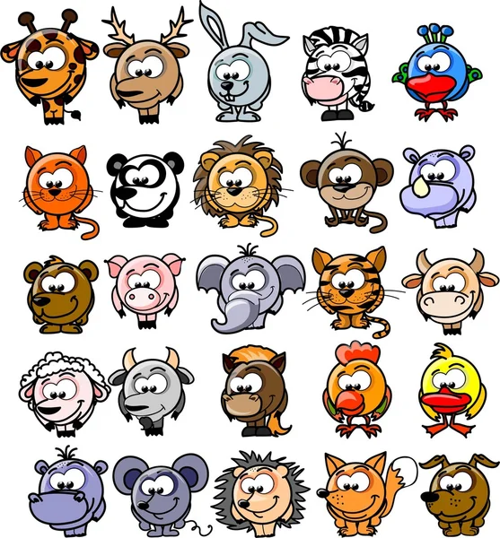 Animales vector de dibujos animados — Vector de stock