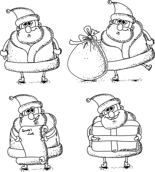 Cartoon Babbo Natale — Vettoriale Stock