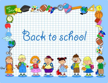 çizgi film öğrenci ve derslerde, başlık çerçevesi