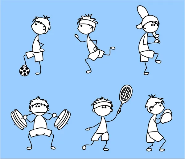 Cartoon sport ikonen — Stock vektor