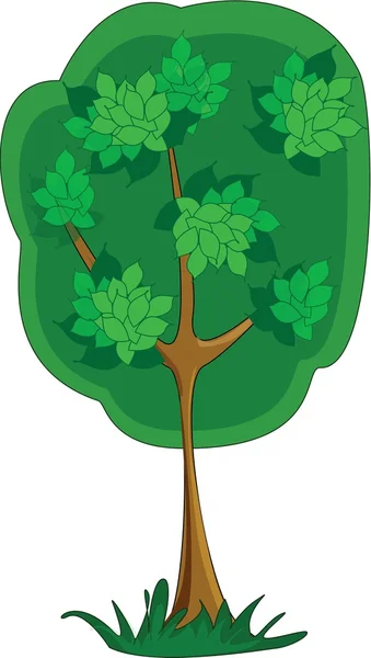 Árbol de arte hermoso para su diseño — Vector de stock