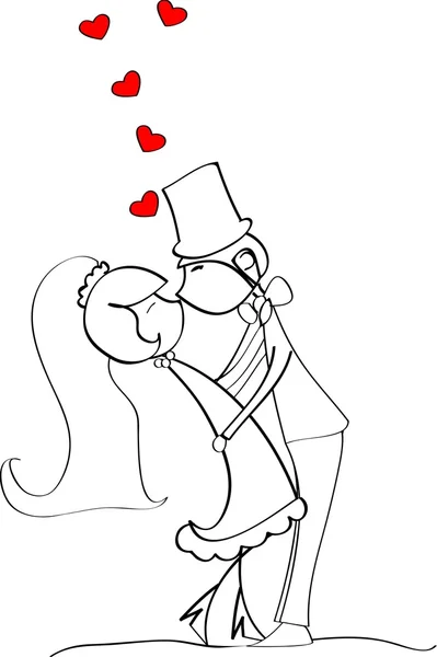 Wedding cartoon bride and groom - Stock Image - Everypixel Wedding cartoon bride and groom - Stock Image - Everypixel