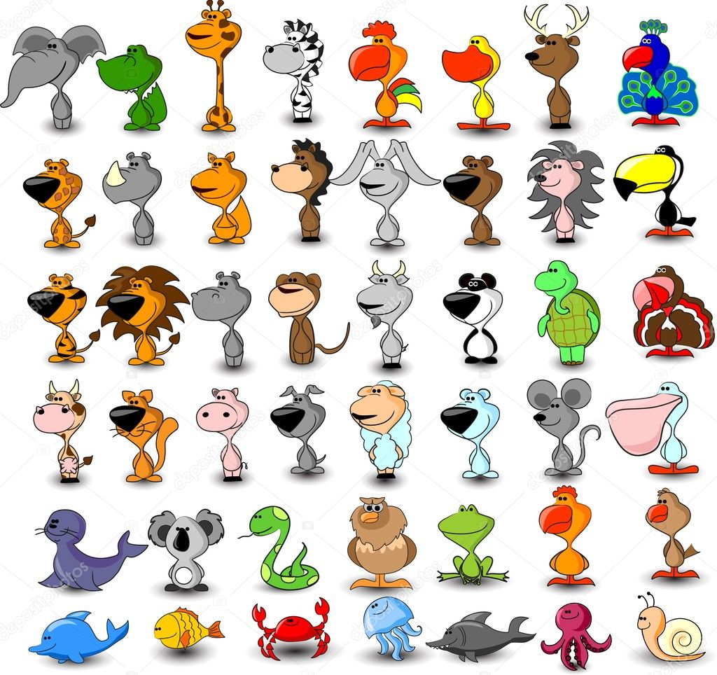 Cartoon animals