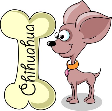 Cartoon dog breed Chihuahua clipart