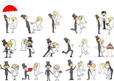 karikatür evlilik resimleri