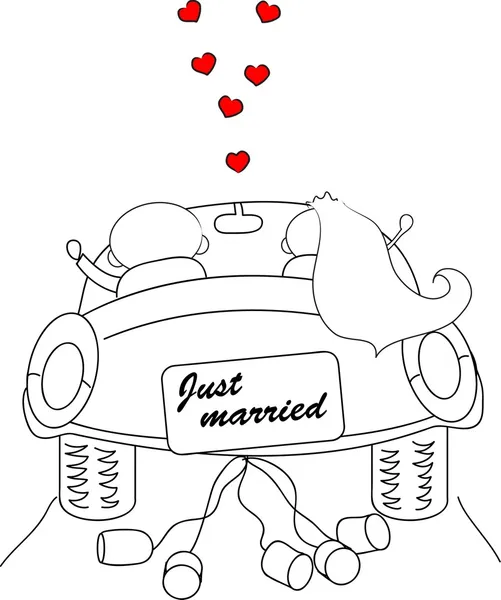 Γάμος εικόνες κινουμένων σχεδίων — Διανυσματικό Αρχείο