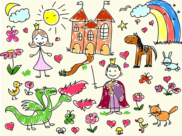 Child pattern seamless Stock Illustration