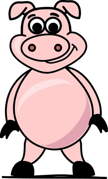 Fun pig — Stock Vector