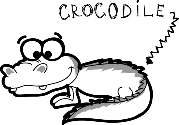 Crocodile — Image vectorielle