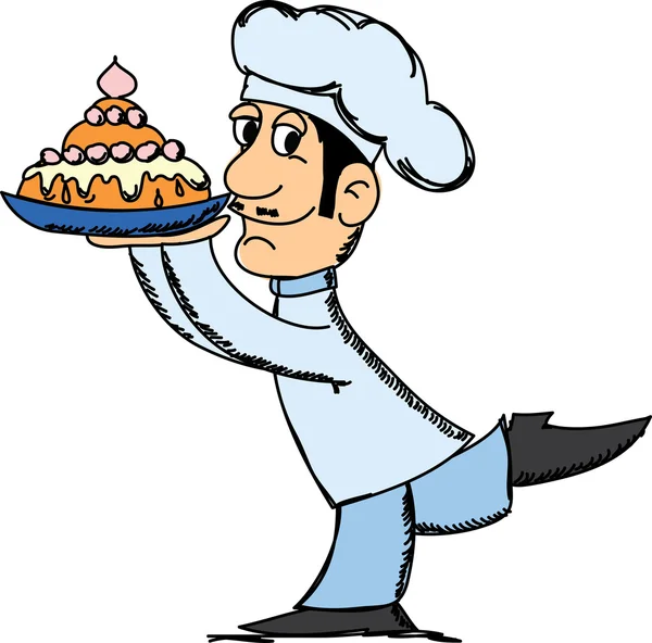 Chef de dibujos animados — Vector de stock