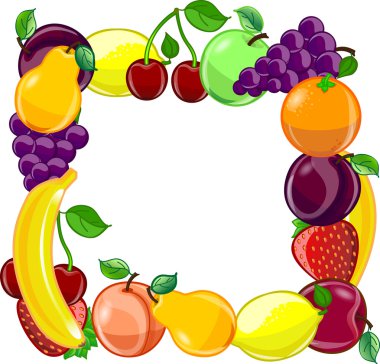 meyve arka plan, vektör