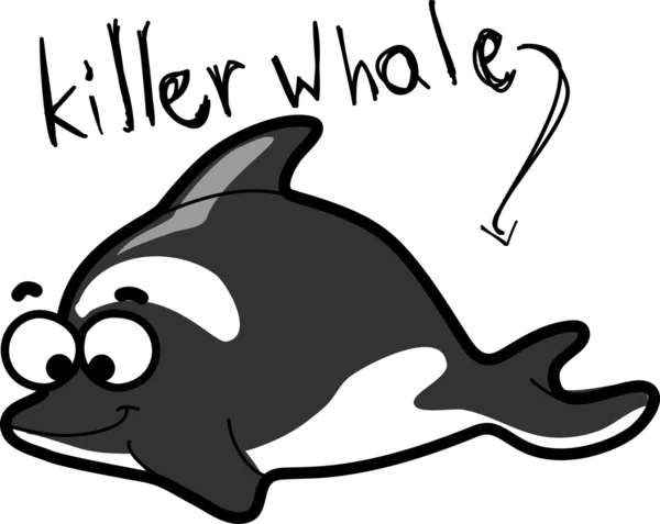 卡通鲸鱼、 矢量 — 图库矢量图片