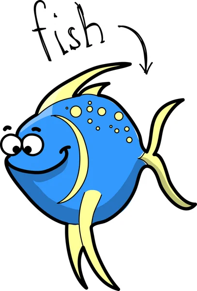 Cartoon poisson, vecteur — Image vectorielle