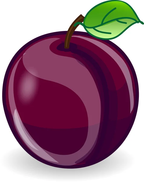 Cartoon plum — Stock Vector