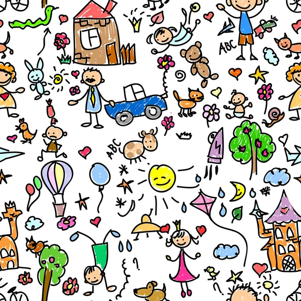 Child pattern seamless — Stock Illustration Child pattern seamless Stock Illustration