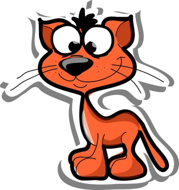 ? ute karikatür kedi