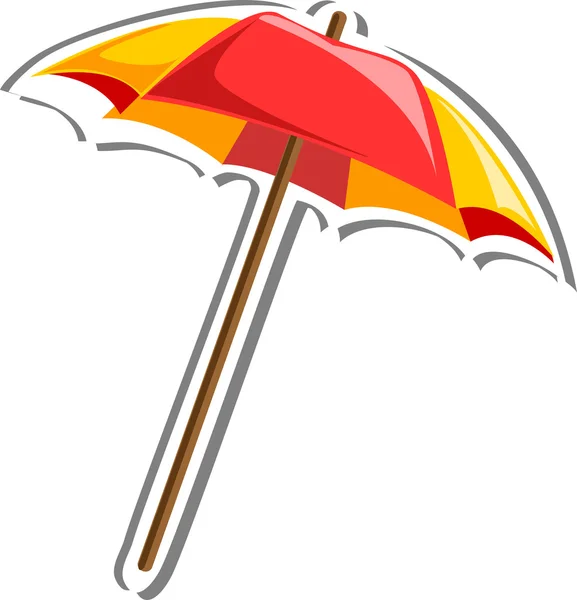 Travel icon, umbrella — Stock Vector