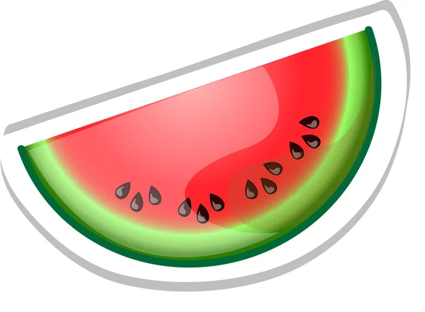 Cartoon watermelon — Stock Vector