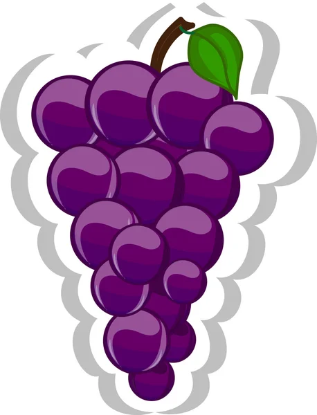 Dessin animé raisin — Image vectorielle