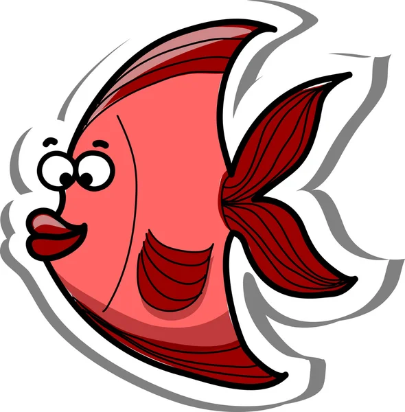 可爱卡通鱼 — 图库矢量图片