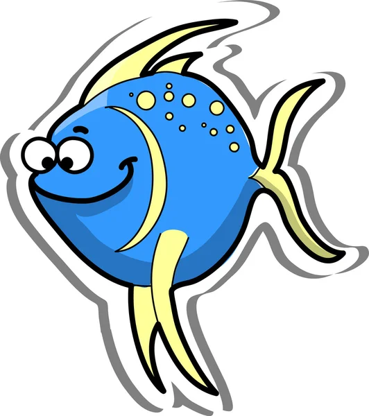 Cute cartoon fish — Stock Vector