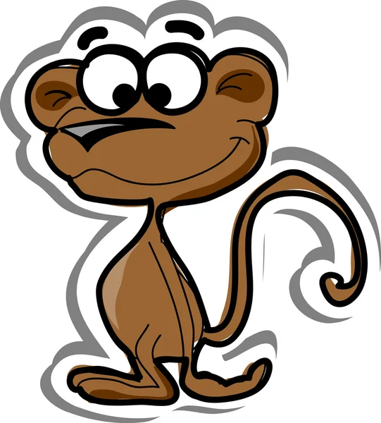 Cute cartoon monkey — Stock Vector