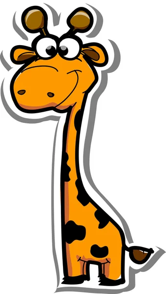 Giraffa del fumetto — Vettoriale Stock