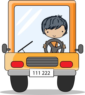 karikatür sürücüsü