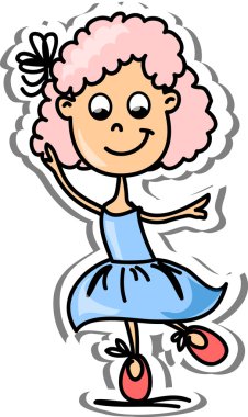 karikatür şirin kız öğrenci