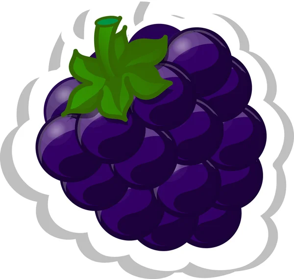 Blackberry de dibujos animados — Vector de stock