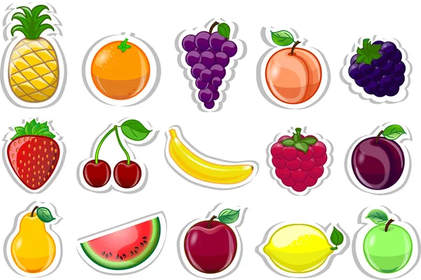 Φρούτα κινουμένων σχεδίων — Διανυσματικό Αρχείο