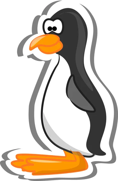 Dessin animé pingouin — Image vectorielle