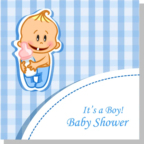 Vectorillustratie van babyjongen — Stockvector