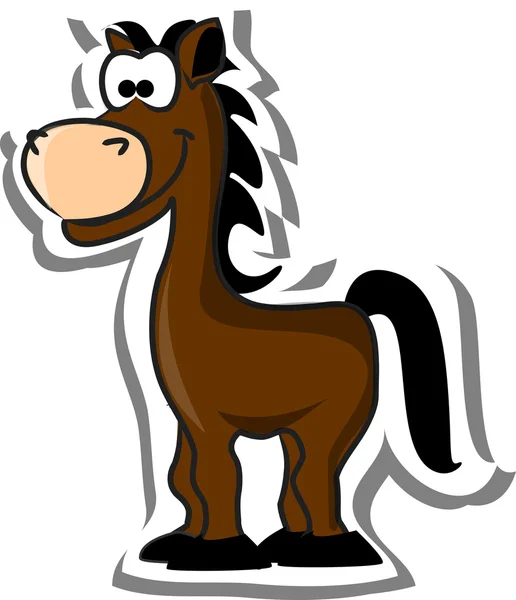 Cartoon paard — Stockvector