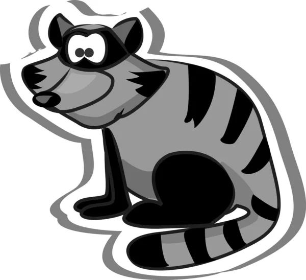 Cartoon raccoon — Stock Vector