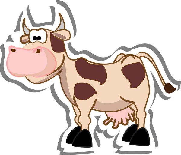 Cartoon cow — Stock Vector