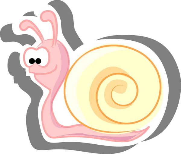 Escargot-dessin animé — Image vectorielle