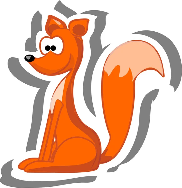 Cartoon fox — Stock Vector