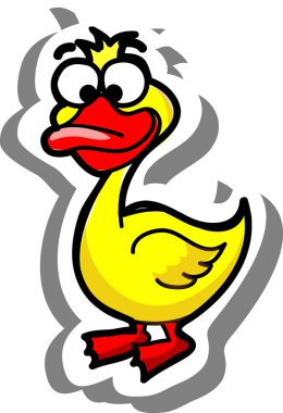 karikatür vektör ördek