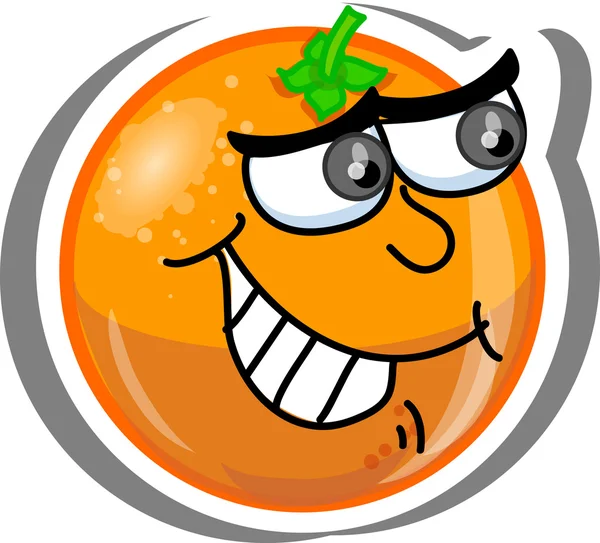 Karikatür turuncu — Stok Vektör